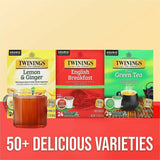 Twinings of London Decaf English Breakfast Black Tea K-Cup, Decaffeinated, 24/Box (TWG08757) Box of 24