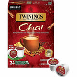 Twinings of London Chai Flavoured Black Tea K-Cup, 24/Box (TWG09954) Box of 24