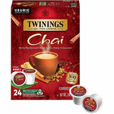 Twinings of London Chai Flavoured Black Tea K-Cup, 24/Box (TWG09954) Box of 24