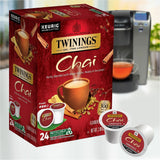 Twinings of London Chai Flavoured Black Tea K-Cup, 24/Box (TWG09954) Box of 24
