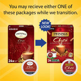 Twinings of London Chai Flavoured Black Tea K-Cup, 24/Box (TWG09954) Box of 24
