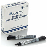 Quartet Premium Glass Board Dry Erase Marker, Broad Bullet Tip, Black, Dozen (QRT79553) Box of 12
