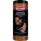 Weiman Products Leather Wipes, 8" x 7", 30/Tub (WMN91) Each