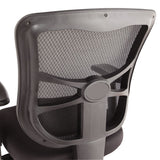 Alera® Alera Elusion Series Mesh Mid-Back Multifunction Chair, Supports Up to 275 lb, 17.7" to 21.4" Seat Height, Black (ALEEL42ME10B) Each