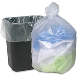Genuine Joe Economy High-Density Can Liners, 10 gal Capacity, 24" Length x 24" x 0.24 , 1000/Box, 96/Pallet (GJO70010PL) 1 Pallet
