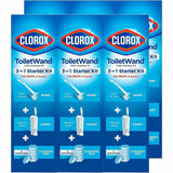 Clorox Toilet Wand Disposable Toilet Cleaning System, 6 Packs/Carton, 36/Pallet (CLO03191PL) 216 Packs