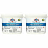 Clorox Healthcare Bleach Germicidal Wipes Bucket, 110/Tub, 2/Carton, 25 Cartons/Bundle (CLO30358BD) 50 Buckets