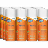 CloroxPro™ 4 in One Disinfectant & Sanitizer, 14 fl oz, Fresh Citrus Scent, 12/Carton, 133/Pallet (CLO31043PL) 1596 Cans