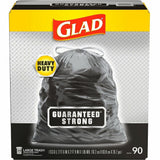 Glad Strong Large Drawstring Trash Bags, 30 gal, 32.99" x 30" x 1.05 mil, 90/Box, 78/Pallet (CLO78952PL) 1 Pallet