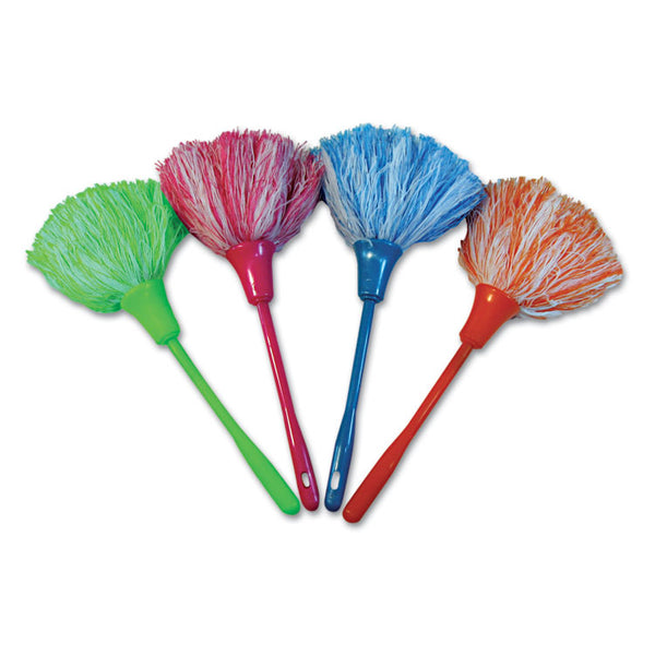 Boardwalk® MicroFeather Mini Duster, Microfiber Feathers, 11", Assorted Colors (BWKMINIDUSTER)