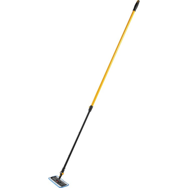 Rubbermaid Commercial Maximizer Overhead Cleaning Tool, Push Button, Rotate, 6/Carton, Black, Yellow