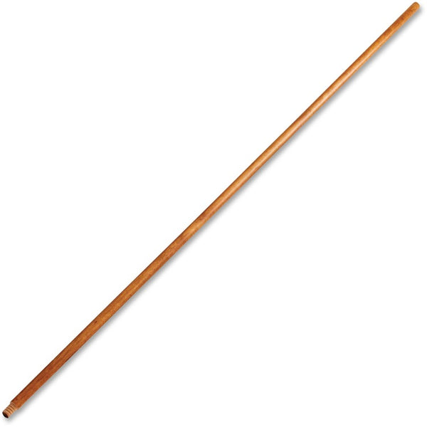 Rubbermaid Commercial Lacquered Wood Broom Handle, 60" Length, 1.30" Diameter, Natural, 12/Carton