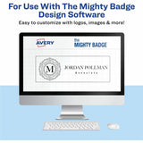 The Mighty Badge by Avery Reusable Magnetic Professional Name Badge Kits, 10/Pack (AVE71204) Pack of 10