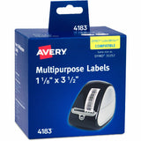 Avery Direct Thermal Roll Labels, 3 1/2" x 1 1/8", 350/Sheet, 2 Total Sheets, 700/Box (AVE04183) Box of 700