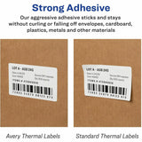 Avery Direct Thermal Roll Labels, 3 1/2" x 1 1/8", 350/Sheet, 2 Total Sheets, 700/Box (AVE04183) Box of 700