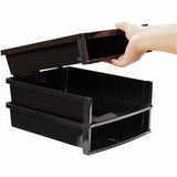 Storex Quick Stack Construction Paper Sorter, 500 x Sheet, 3 Compartments, 8.40" x 11.25" x 13" (STX61642U01C) Each