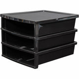 Storex Quick Stack Construction Paper Sorter, 500 x Sheet, 3 Compartments, 8.40" x 11.25" x 13" (STX61642U01C) Each