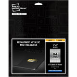 Avery PermaTrack Metallic Asset Tag Labels, 1/2" x 1", 672/Pack (AVE60519) Pack of 672
