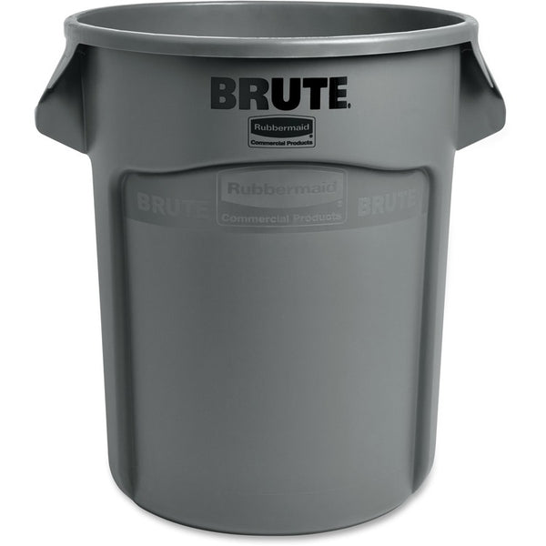 Rubbermaid Commercial Brute 20-gallon Vented Container, 20 gal Capacity, Gray, 6/Carton