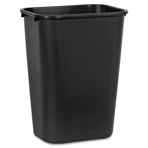 Rubbermaid Commercial Deskside Wastebasket, 10.25 gal Capacity, Black, 12/Carton