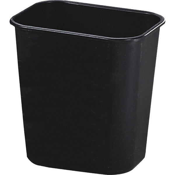 Rubbermaid Commercial Deskside Wastebasket, 3.25 gal Capacity, Black, 12/Carton