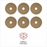 Universal Packaging Tape, 125 yd Length x 3" x 5 mil Thickness, 3" Core, Brown, Kraft/Glass Fiber Backing, 8/Carton (UNV7300) Case of 8