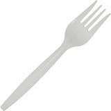 Dixie® SmartStock Plastic Cutlery Refill, Fork, 5.8", Series-B Mediumweight, White, 40/Pack, 24 Packs/Carton (DXESSF21P)