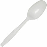 Dixie® SmartStock Plastic Cutlery Refill, Teaspoon, 5.5", Series-B Mediumweight, White, 40/Pack, 24 Packs/Carton (DXESSS21P)