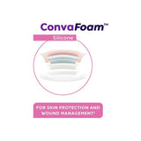 ConvaFoam™ Silicone Foam Dressing 7 X 8 Inch With Border Film Backing Silicone Adhesive Sacral Sterile (1224506_BX) 5/BX