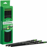 Ticonderoga No. 2 Pencils, Black Lead, #2, Black Wood Barrel, 24/Box (DIX13926) Box of 24