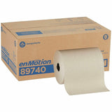 enMotion Flex Recycled Paper Towel Rolls, 550 Sheets/Roll, Brown, 6/Carton (GPC89740) Case of 6