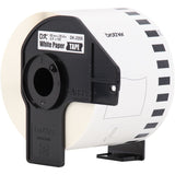 Brother Continuous Paper Label Tape, 2.4" x 100 ft, White, 24 Rolls/Pack (BRTDK220524PK) Pack of 24