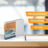 QuickFit 97110 Ring Binder, 1" Binder Capacity, Letter, 8 1/2" x 11" Sheet Size, 200 Sheet Capacity, White (STW97110) Each
