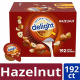 International Delight Hazelnut Liquid Creamer Singles, Hazelnut Flavor, 0.50 fl oz (15 mL), 192/Carton (ITD101522) Case of 192