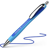 Schneider Slider Rave XB Ballpoint Pen, Retractable, Blue Ink, Blue Rubberized, Light Blue Barrel, 5/Pack (RED132503PK) Pack of 5