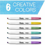 Sharpie S-Note Art Marker, Papaya, Raspberry, Lemonade, Sea Green, Periwinkle, Grape Ink, 6/Pack (SAN2130683) Pack of 6