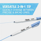 Sharpie S-Note Art Marker, Papaya, Raspberry, Lemonade, Sea Green, Periwinkle, Grape Ink, 6/Pack (SAN2130683) Pack of 6