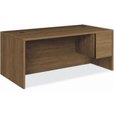 HON® 10500 Series Single 3/4-Height Pedestal Desk, Right: Box/File, 72" x 36" x 29.5", Pinnacle (HON10585RPINC)