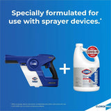 Clorox Turbo Pro Disinfectant Cleaner for Sprayer Devices, 121 fl oz (3.8 quart), Fresh Scent (CLO60091EA) Each