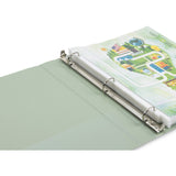 Samsill Eco-Conscious View Binder, 1" Binder Capacity, Letter, 8½" x 11", Indigo, Sage, White, Riose, Fastener: D-Ring, 4/Pack (SAMMP46939) Pack of 4