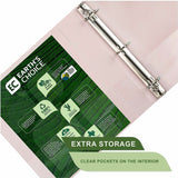 Samsill Eco-Conscious View Binder, 2" Binder Capacity, Letter, 8½" x 11", Riose, Indigo, Sage, White, 3 Ring, 4/Pack (SAMMP46969) Pack of 4