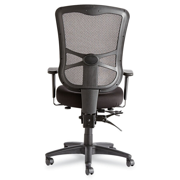 Alera® Alera Elusion Series Mesh High-Back Multifunction Chair, Supports Up to 275 lb, 17.2" to 20.6" Seat Height, Black (ALEEL41ME10B)