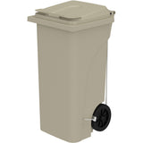 Safco® Plastic Step-On Receptacle, 32 gal, Metal, Tan (SAF9926TN) Each