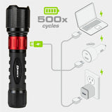 Dorcy Ultra 1000 Lumen USB Rechargeable Flashlight With Powerbank, LED, 1000 lm Lumen (DCY414358) Each