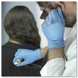 Ammex Examination Gloves, Blue, 4 mil Thickness, Polymer Coating, Large Size, 100/Box (AMXAPFN46100) Case of 1000