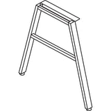 HON Mod HLPLLEG24A Worksurface A-Leg, x 24", Silver (HONLPLLEG24ASVR) Each