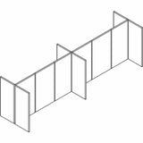 HON Verse HBV-P4230 Panel, 42" x 30" (BSXP4230GYGY) Each