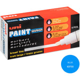 uniball uni-Paint PX-30 Oil-Based Paint Marker, Blue Ink, 6/Box (UBC63733BX) Box of 6