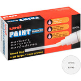 uniball uni-Paint PX-30 Oil-Based Paint Marker, White Ink, 6/Box (UBC63743BX) Box of 6