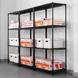 Alera® NSF Certified Industrial Four-Shelf Wire Shelving Kit, 36w x 24d x 72h, Black (ALESW503624BL) Each